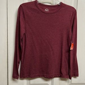 Wonder Nation Garnet Super Soft Long Sleeve Tee Shirt Childs Size 8 NWT